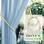 RYB HOME Sheer Curtains Waterproof - Image 3