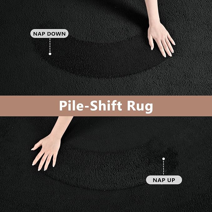 FinRèc 5x7 Washable Area Rugs for Bedroom Living Room, Low Pile Thin Rug Solid - Image 8