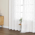 OWENIE Furman Extra Long Sheer White Curtains 96 inches Long - Image 6