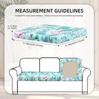 8Pcs Stretch Patio Cushion Covers, Outdoor Couch Covers Replacement, Outdoor - Image 2