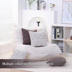 HPUK Decorative Throw Pillow Covers Set of 4 Dark Gray Geometric Design Linen - Image 6
