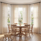 jinchan Evelyn Embroidered Linen Curtains - Image 3