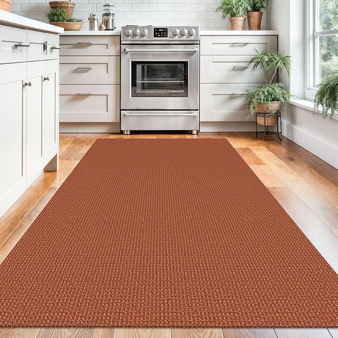 KOZYFLY Washable Area Rug 4x6 ft Non Slip Rubber Backed Living Room Rugs - Image 2