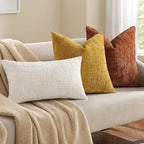 decorUhome Rust Chenille Throw Pillow Covers 20x20 Set of 2 Textured Soft Cozy - Image 7