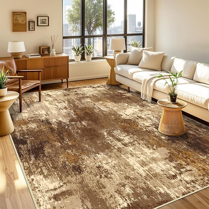 Washable Area Rugs 3'x5' Non-Slip Modern Abstract Soft - Image 8