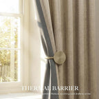 RYB HOME Linen Textured 100% Blackout Curtains - Image 4