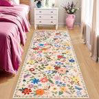 Runner Rug for Entryway: 2.6x8 Kitchen Rugs Non Slip Washable Ultra-Thin Soft - Image 2