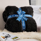 Bedsure GentleSoft Fluffy Black King Size Blanket - Image 7