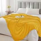 BEDELITE Fleece Blanket Yellow Throw Blanket - Image 6