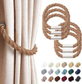 NICEEC 6 Pack Strong Magnetic Curtain Tiebacks Modern Simple Style Drape Tie by NICEEC