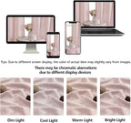 OWENIE Blush Pink Valances for Windows 1 Pcs 22 Inch Length, Light Filtering - Image 9
