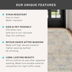 Washable Light Blue Bedroom Rug, 9x12 Area Rug - Image 7