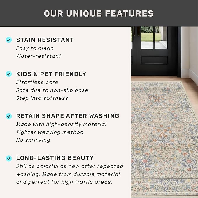 Large 3x4 Entryway Rug Indoor - Image 7