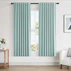 Guken 100% Blackout Linen Curtains 63 Inch Length 2 Panels Set by Guken