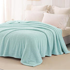 Whale Flotilla Queen Size Fuzzy Fleece Blanket - Image 4
