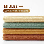 MIULEE Boho Farmhouse Throw Pillow Covers 20x20 Inch Set of 4 Summer Modern - Image 3