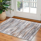KOZYFLY Modern Abstract Small Area Rugs 2x3, Washable Kitchen Rug Non-Slip Soft by KOZYFLY