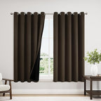 ChrisDowa 100% Blackout Curtains 63 inch Long by ChrisDowa