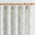 jinchan Floral Curtains 96 Inches Long Charcoal Grey Flower Linen Farmhouse by JINCHAN