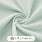 HOMEIDEAS Non-See-Through Sage Green Privacy Sheer Curtains, 52 X 96 Inches - Image 7