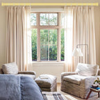 VOIIY 2 Pack Gold Curtain Rods for Windows 28 to 48 Inch, Size:30''-60'' - Image 2