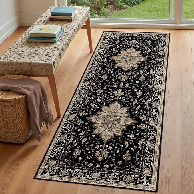 RELEANY Area Rugs 3'x7' Runner Rug Non Slip Washable - Image 3