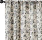jinchan Linen Floral Curtains for Living Room - Image 9