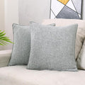 HPUK Linen Throw Pillow Covers Pack of 2, 18x18 Inch Accent Cushion Covers by HPUK