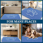 OLANLY Dog Door Mat for Muddy Paws 30x20, Paw Print Design, Absorbs Moisture - Image 8