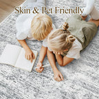 10x14 Area Rugs for Living Room, Non Slip Machine Washable Vintage Rugs - Image 3