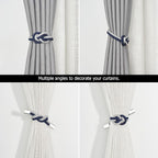 NICEEC 4 Pack Mini Magnetic Curtain Tiebacks Nordic Simple Style Drape Tie - Image 5