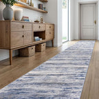 KOZYFLY Modern Abstract Washable Long Rug Runner 2.6x20 Hallway Rug Runner - Image 7