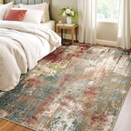 Washable Area Rugs 4'x6' Non-Slip Modern Abstract Soft - Image 3