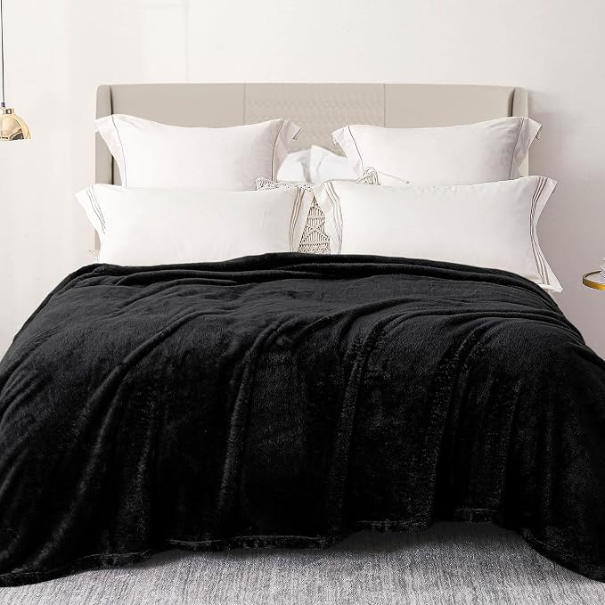 Exclusivo Mezcla Plush Fuzzy Fleece Bed Blanket King Size, Super Soft, Fluffy by ExclusivoMezcla