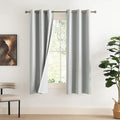 NICETOWN Grey Noise and Lights Block Out Curtains, 2 Panels, 42-inch W by by NICETOWN