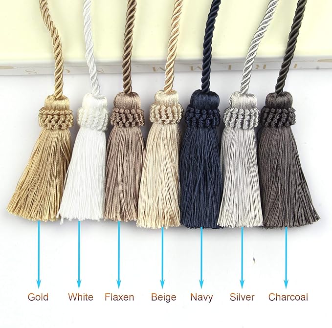 Fenghuangwu Curtain Tiebacks Handmade Decorative Curtain Holdbacks Rope - Image 6