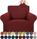 KEKUOU Stretch Single Sofa Slipcover 1 Piece Couch Sofa Cover Furniture by KEKUOU