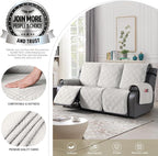 TAOCOCO 100% Waterproof Recliner Sofa Cover, Non Slip Split Couch Covers - Image 2