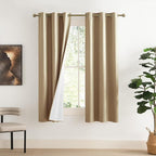 NICETOWN 100% Absolutely Blackout Linen Curtains by NICETOWN