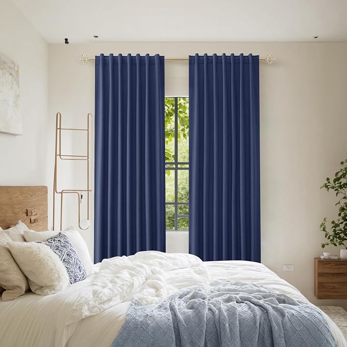 Guken 100% Blackout Curtains 72 Inch Length 2 Panels Set - Image 7