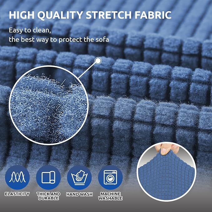 KEKUOU Stretch Sofa Cover Slipcover ，Couch Covers - Image 5