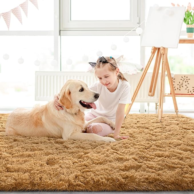 LOCHAS Ultra Soft Indoor Modern Area Rugs Fluffy Living Room Carpets - Image 4