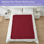 Bigacogo Chunky Knit Throw Blanket - Image 5