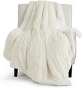 Bedsure GentleSoft Fuzzy Sherpa Faux Fur Twin Blanket Cream Cozy Gifts by BEDSURE
