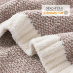 Snuggle Sac Taupe Blankets Twin Size, Reversible Super Soft Bed Blanket Warm - Image 5
