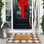 Front Door Rug - 2x3 Brown Beige Non-Slip Washable Doormat Indoor Outdoor Mat - Image 7