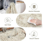 9x12 Area Rug for Living Room, Abstract Non Slip Machine Washable Vintage - Image 5