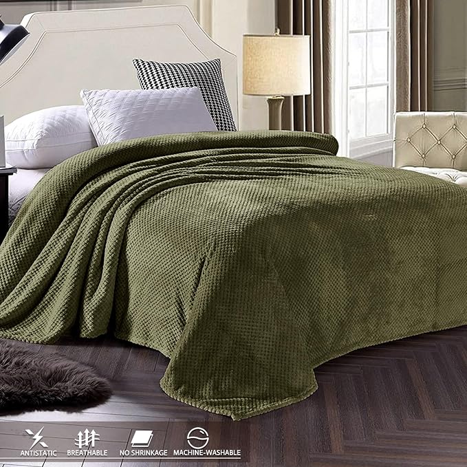 Exclusivo Mezcla Fleece Bed Blanket King Size, Super Soft and Warm Blankets - Image 3