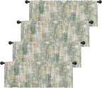 Emvency 4 Pack Valances Window Treatments, Abstract Sage Rustic Vintage Drapes by Emvency