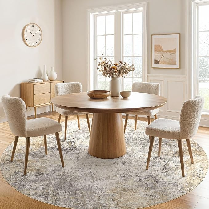 UERMEI 8ft Round Area Rug Living Room Rugs - Image 2